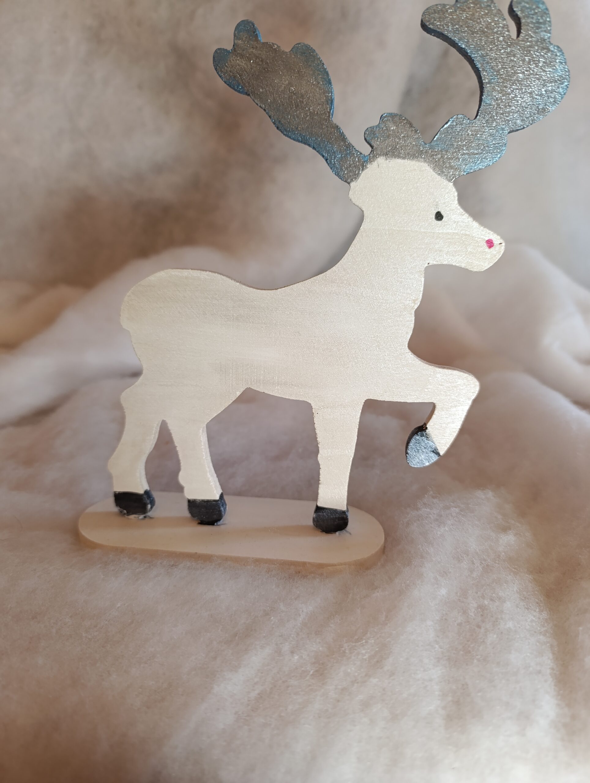 IMG_20251209_105511 🦌 Renne Enneigé du Village du Lys Enchanté Décoration artisanale de Noël – Image 10