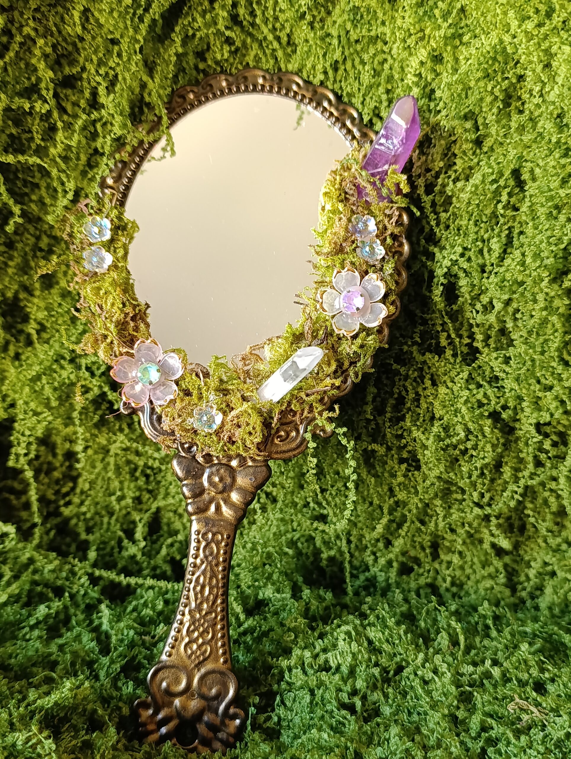 miroir féerique – Éclat de clairière enchantée miroir féerique – Éclat de clairière enchantée