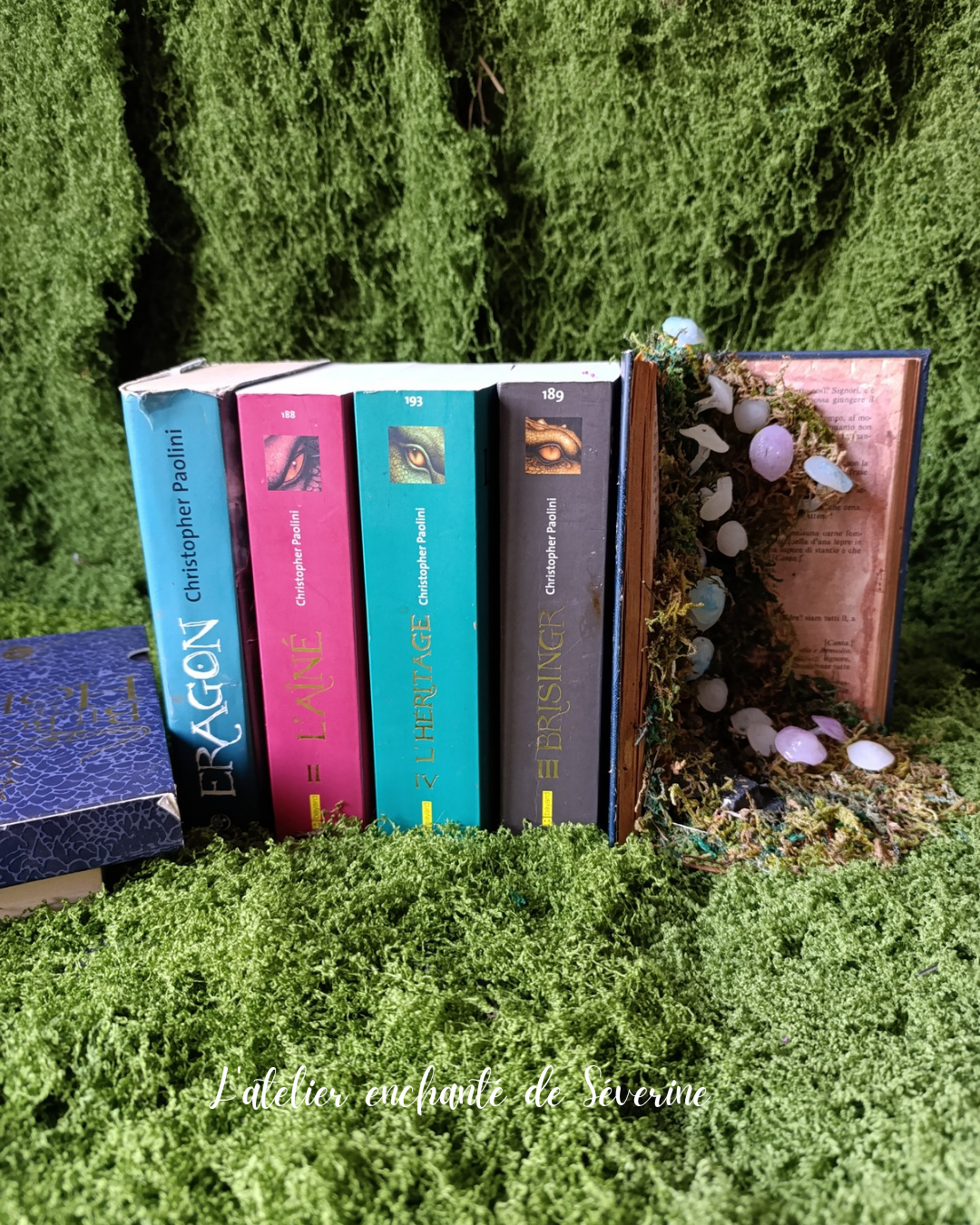 book nook – la clairière des champignons lumineux book nook – la clairière des champignons lumineux